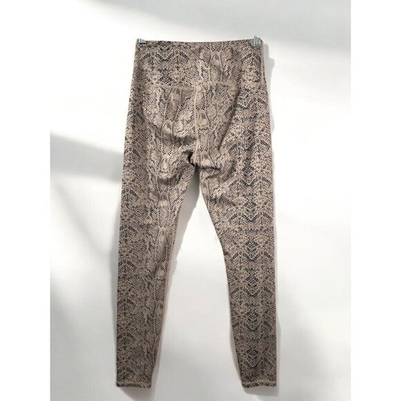 Varley Century 2.0 Snake Print High-Waisted Leggings Beige Black - Size Small (S - Picture 5 of 12